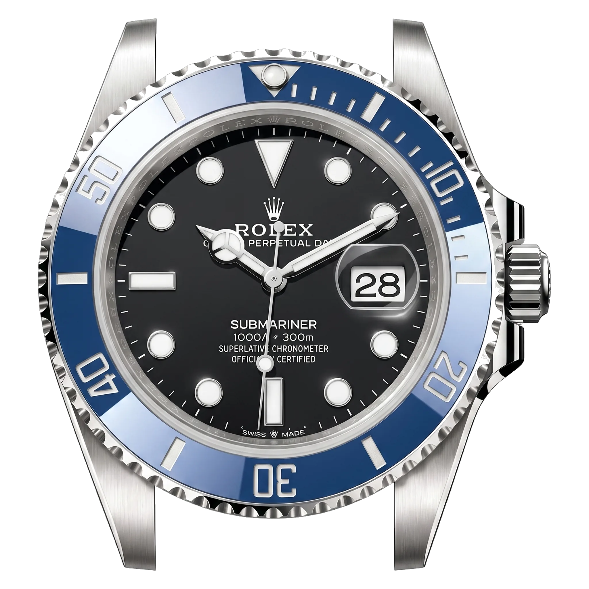 Blue bezel, Black watchface